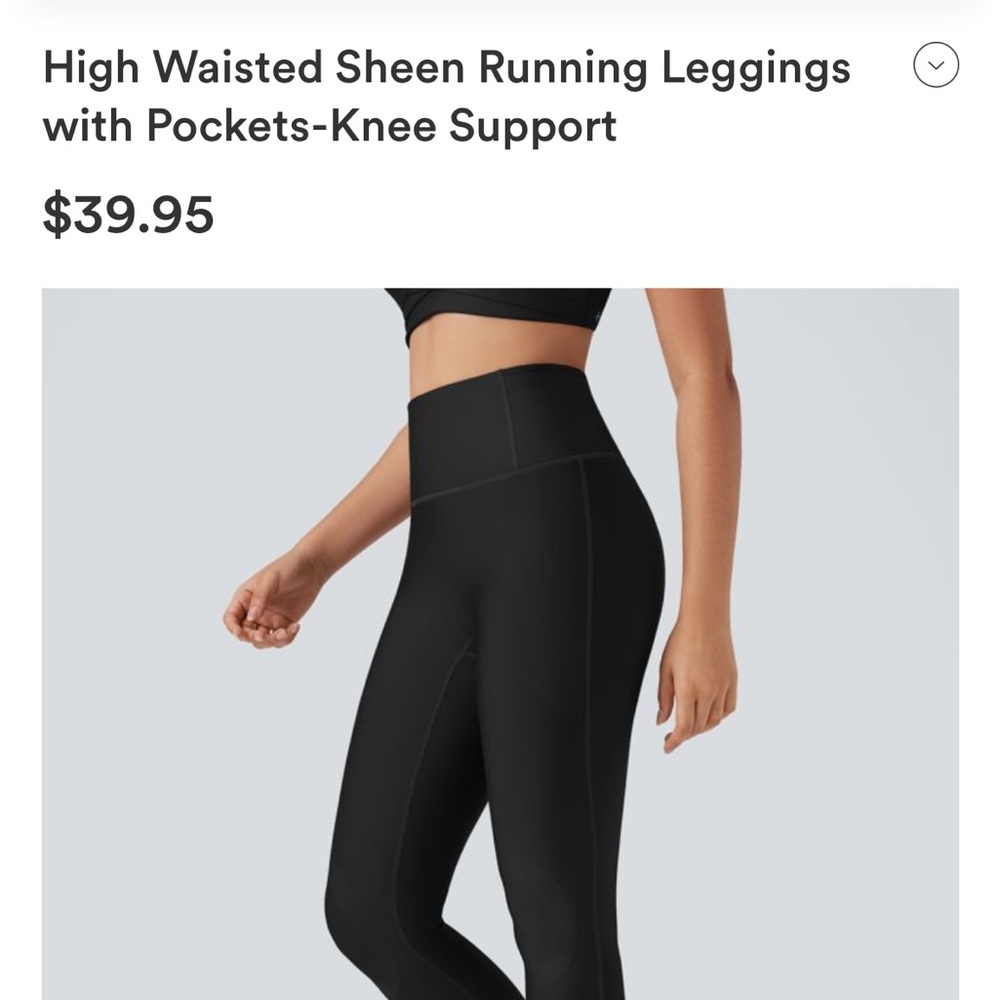 HALARA High-Waisted Black Leggings